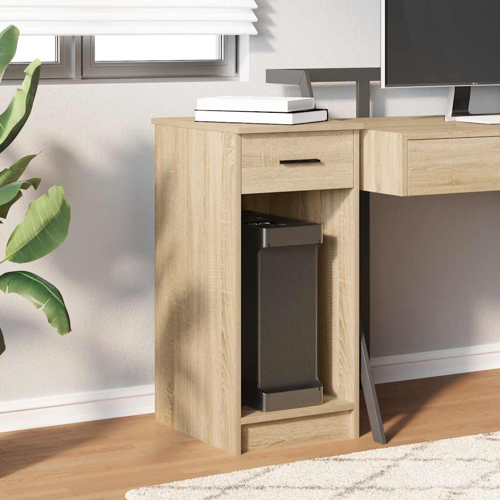 Computer Cabinet with Drawer Sonoma Oak 35x45x77 cm