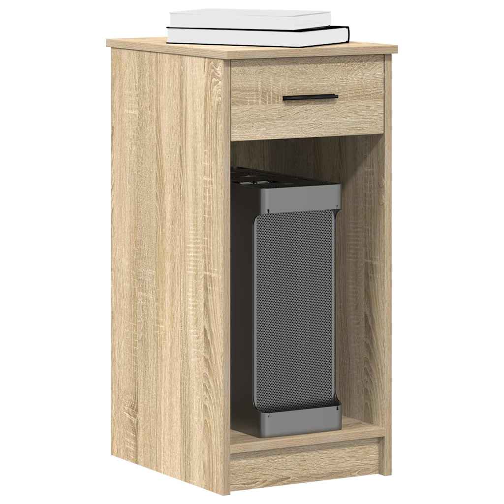 Computer Cabinet with Drawer Sonoma Oak 35x45x77 cm