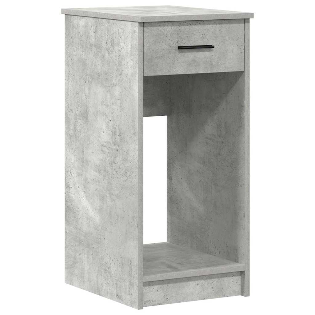 Computer Cabinet with Drawer Concrete Grey 35x45x77 cm