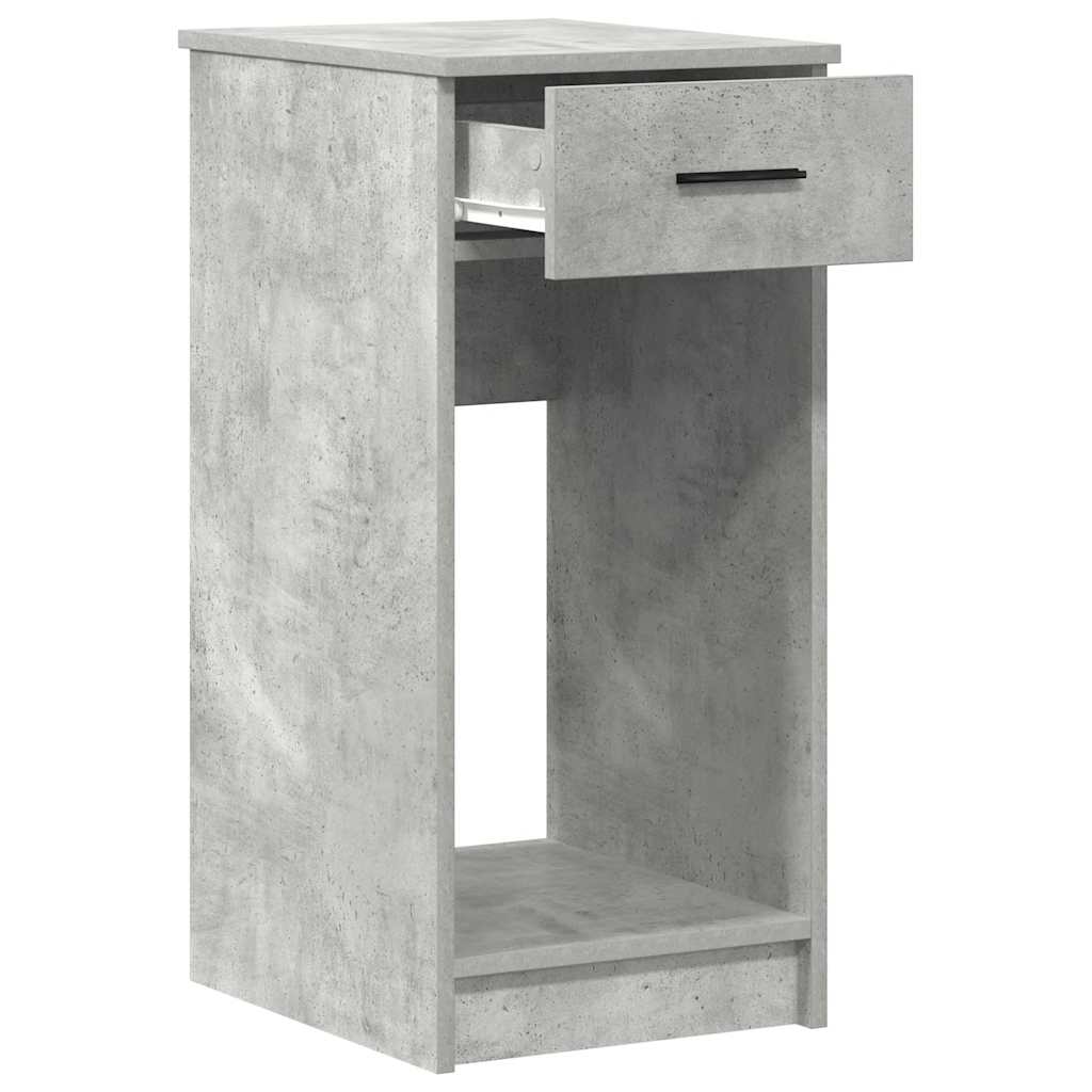 Computer Cabinet with Drawer Concrete Grey 35x45x77 cm