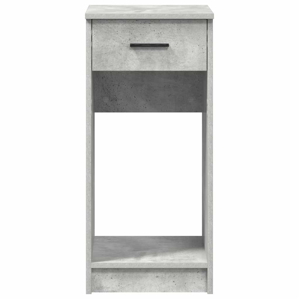 Computer Cabinet with Drawer Concrete Grey 35x45x77 cm