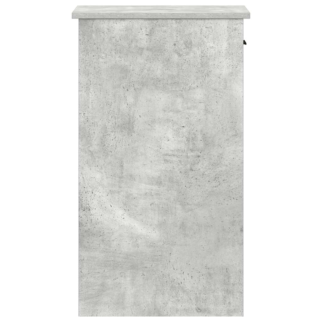 Computer Cabinet with Drawer Concrete Grey 35x45x77 cm