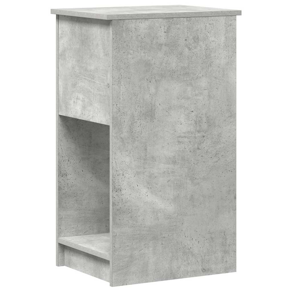 Computer Cabinet with Drawer Concrete Grey 35x45x77 cm