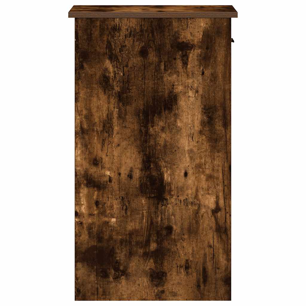 Computer Cabinet with Drawer Smoked Oak 35x45x77 cm