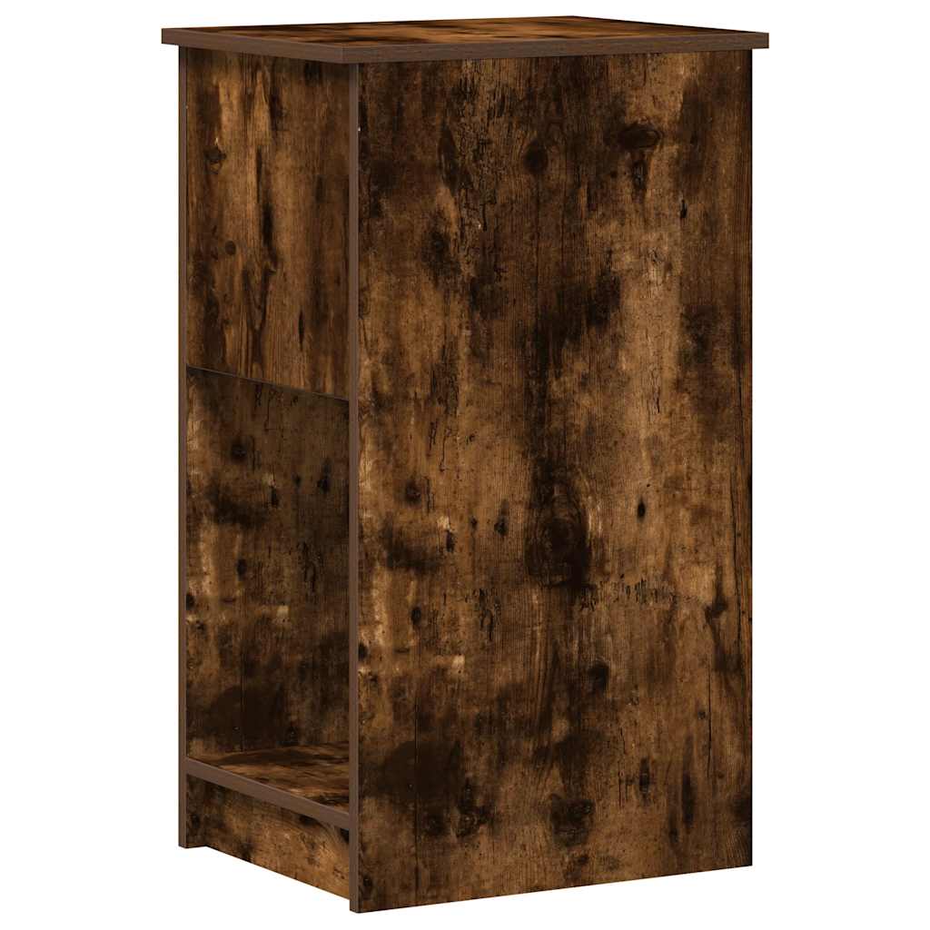Computer Cabinet with Drawer Smoked Oak 35x45x77 cm