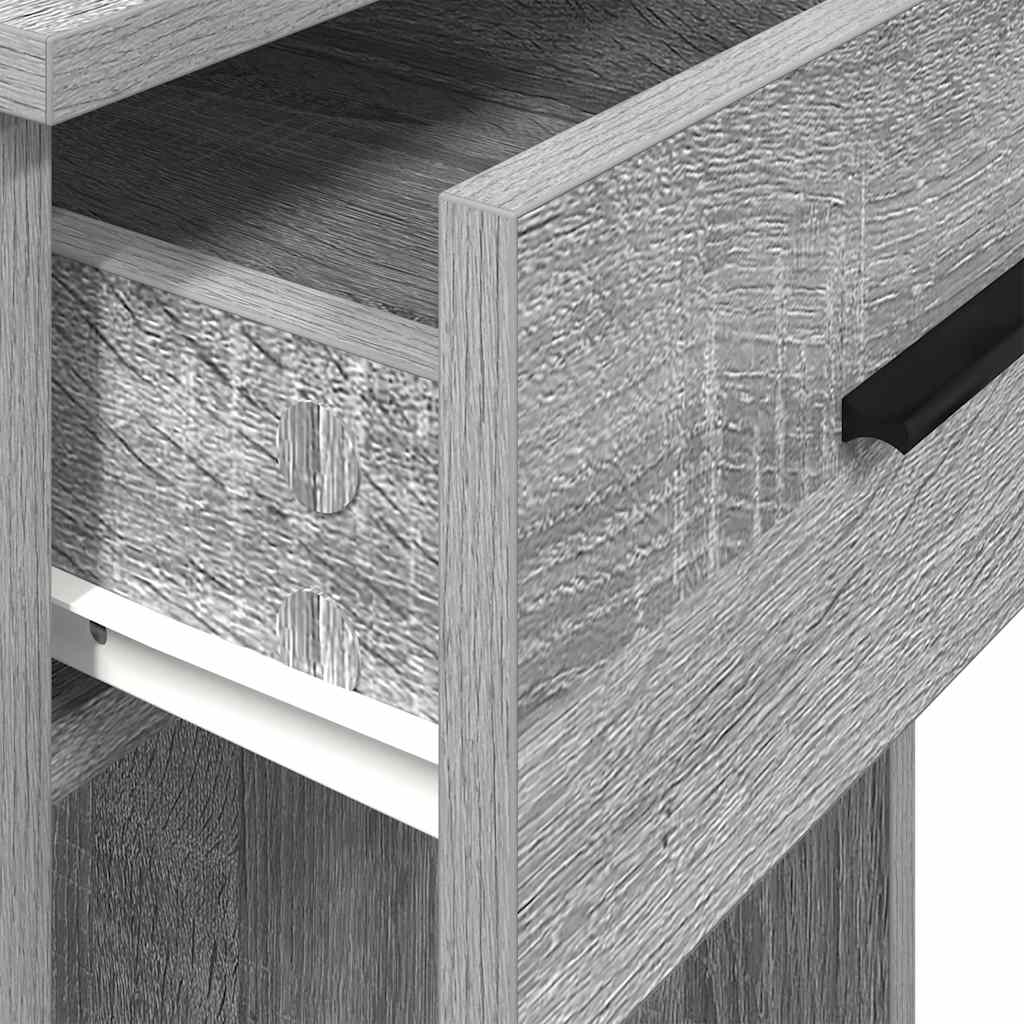Computer Cabinet with Drawer Grey Sonoma 35x45x77 cm
