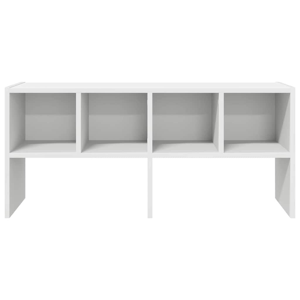 Meuble à chaussures empilable blanc 89,5x30x40 cm