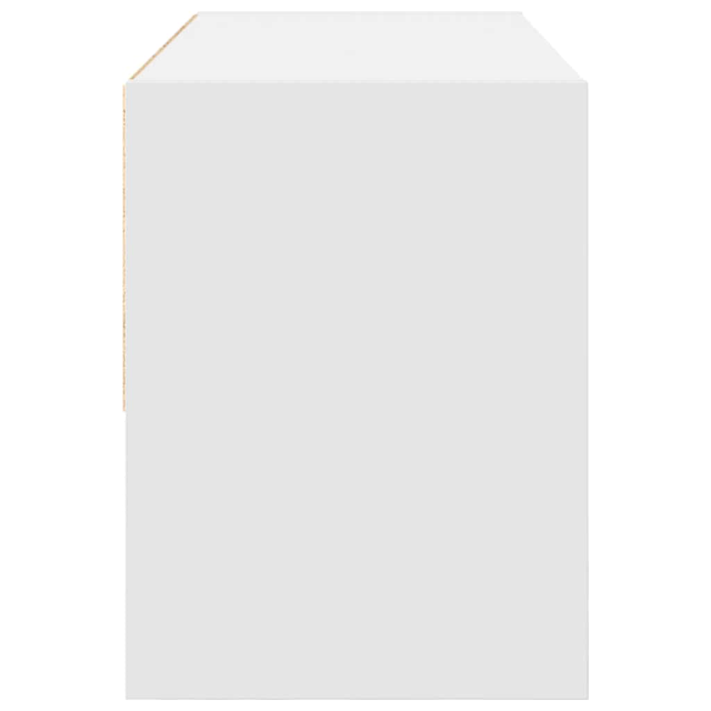 Meuble à chaussures empilable blanc 89,5x30x40 cm