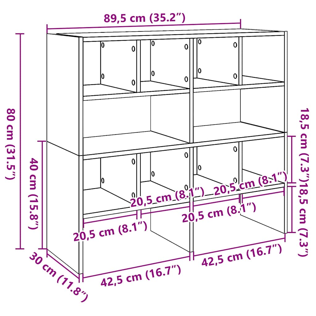 Étagères à chaussures 2 pièces empilables Blanches 89,5x30x40 cm