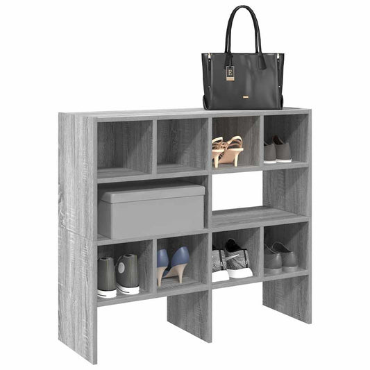 Shoe racks 2 pcs. Stackable Grey Sonoma 89.5x30x40 cm