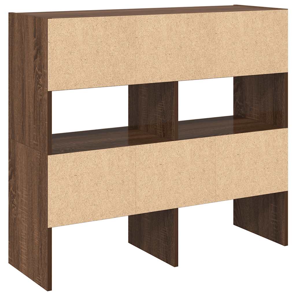 Shoe Racks 2 pcs. Stackable Brown Oak-Look 89.5x30x40 cm