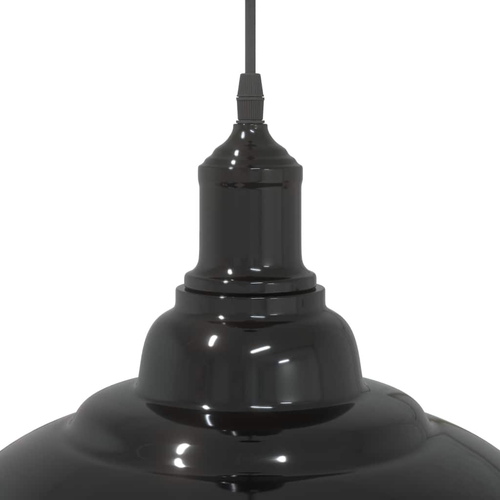 Suspension réglable E27 Noir Brillant Ø 31 cm