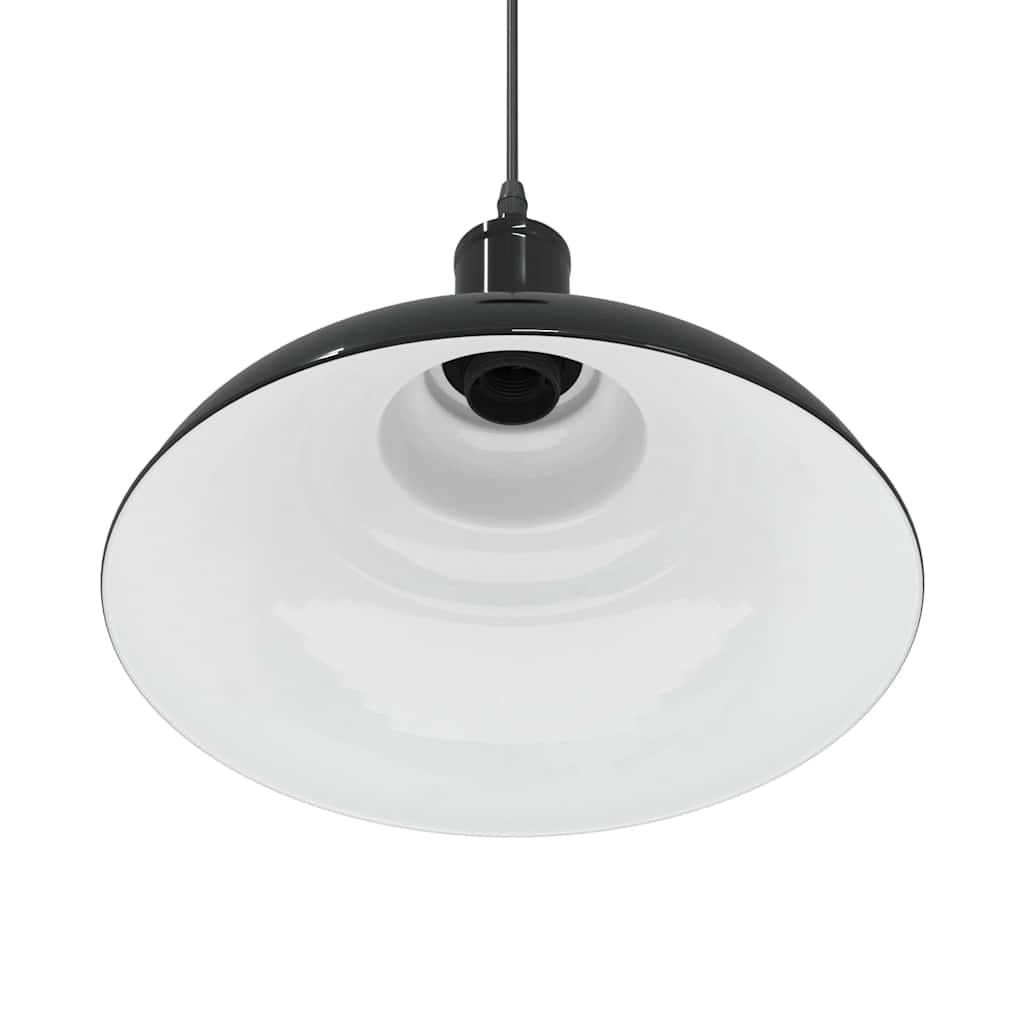 Suspension réglable E27 Noir Brillant Ø 31 cm