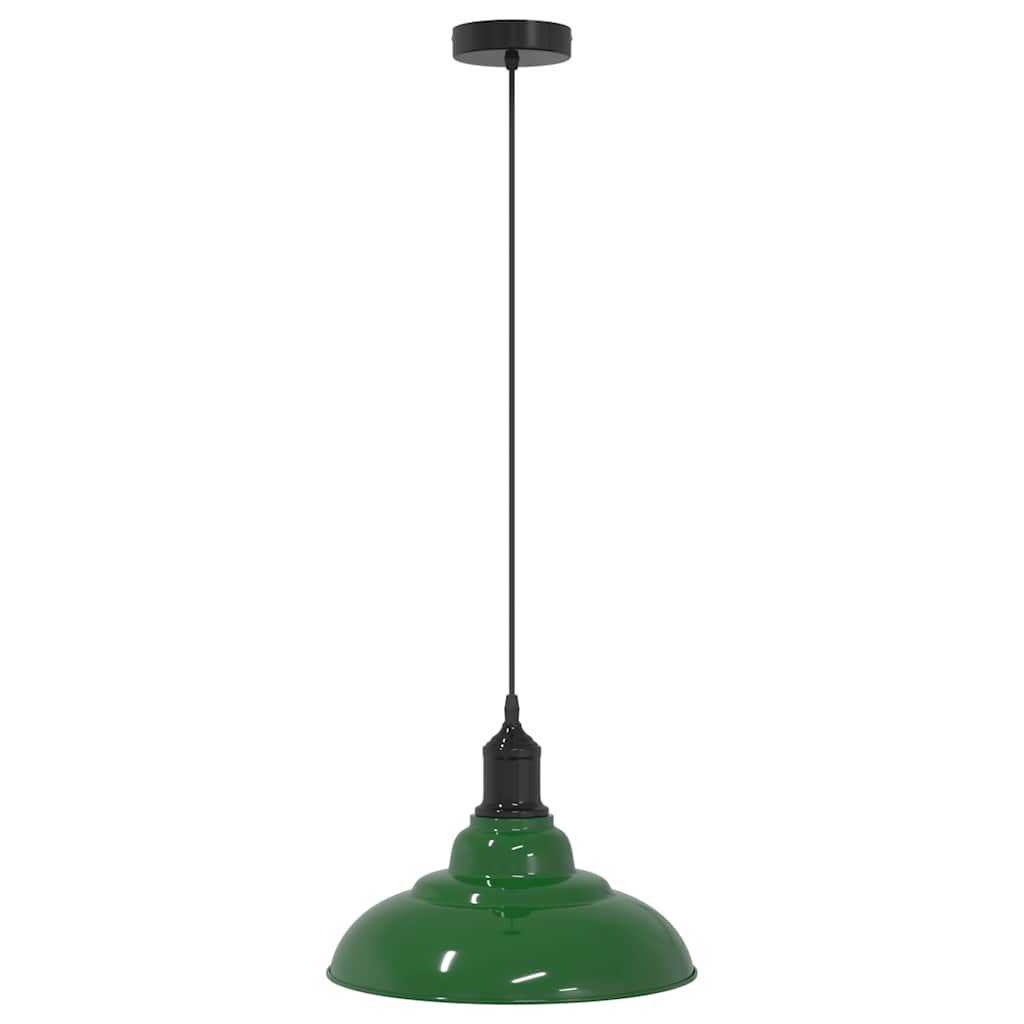 Suspension réglable E27 Vert Brillant Ø 31 cm Métal