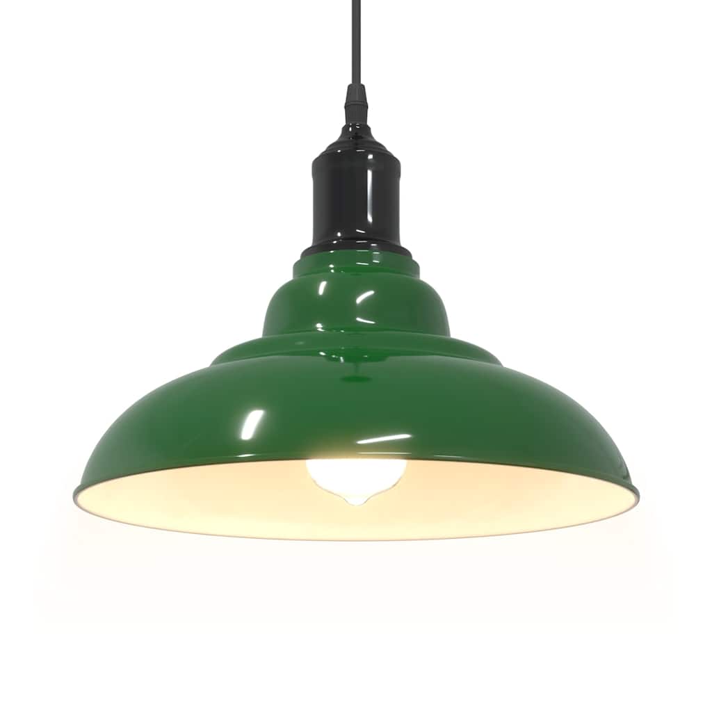 Suspension réglable E27 Vert Brillant Ø 31 cm Métal