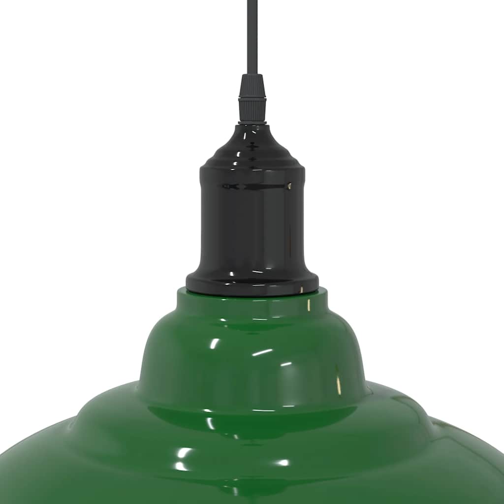 Suspension réglable E27 Vert Brillant Ø 31 cm Métal