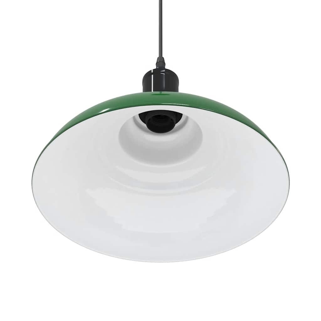 Suspension réglable E27 Vert Brillant Ø 31 cm Métal