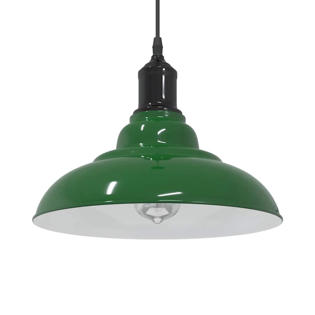 Suspension réglable E27 Vert Brillant Ø 31 cm Métal