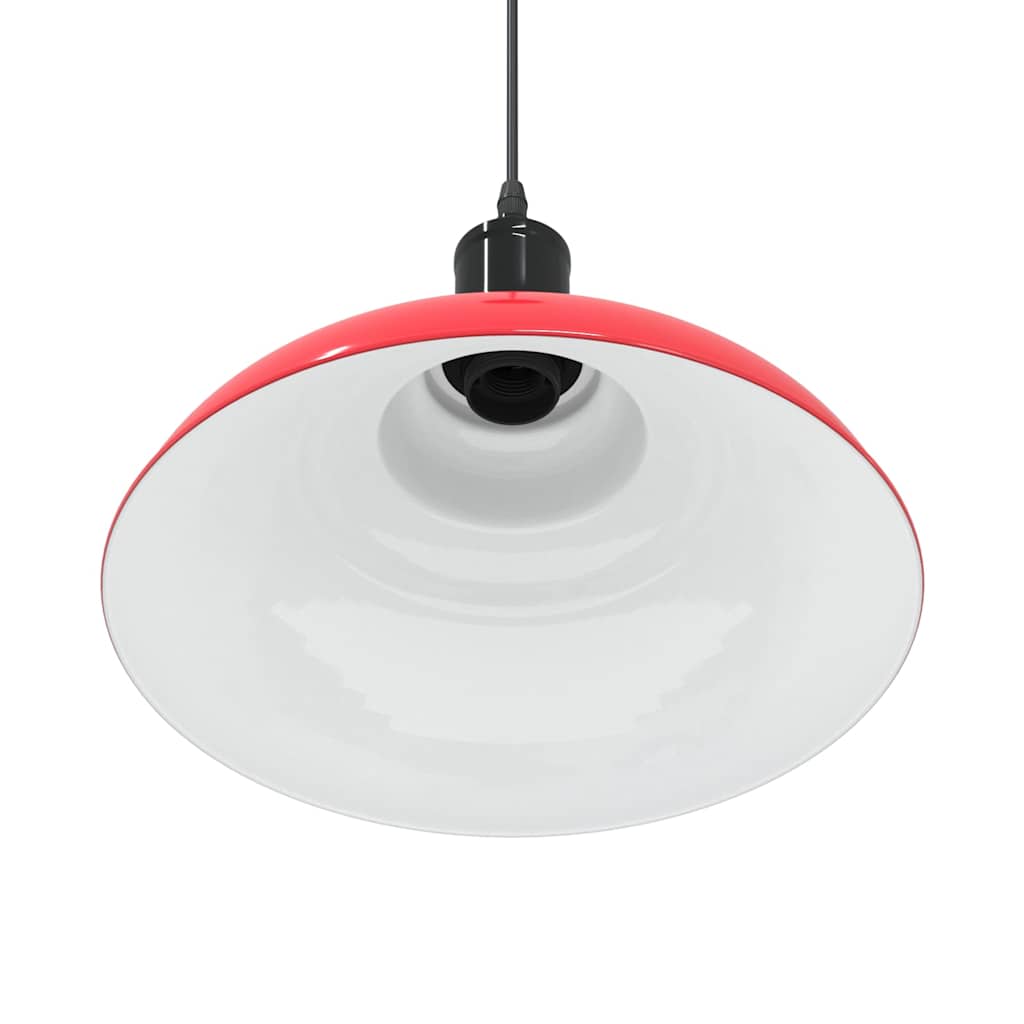 Suspension réglable E27 Rouge Brillant Ø 31 cm Métal