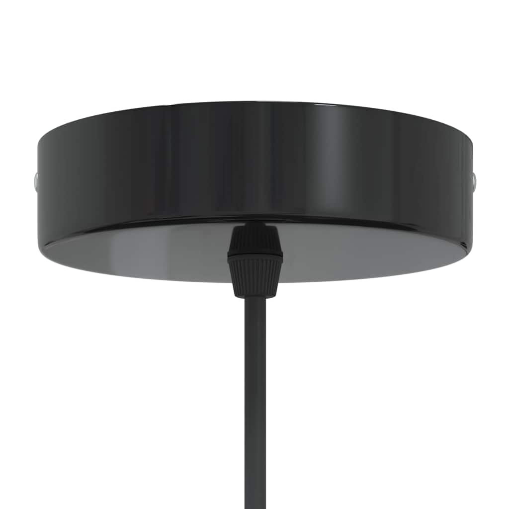 Height-Adjustable Pendant Light E27 Glossy Black Ø 22 cm