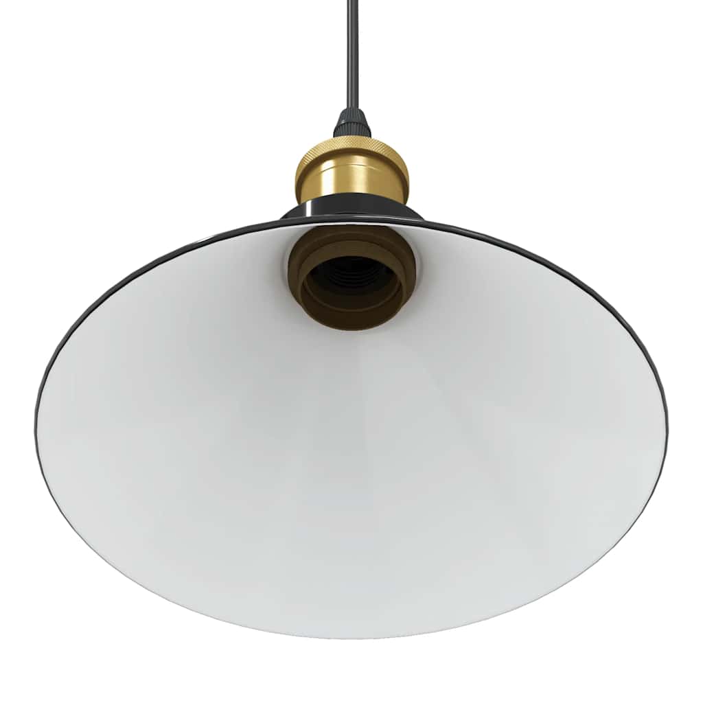 Height-Adjustable Pendant Light E27 Glossy Black Ø 22 cm