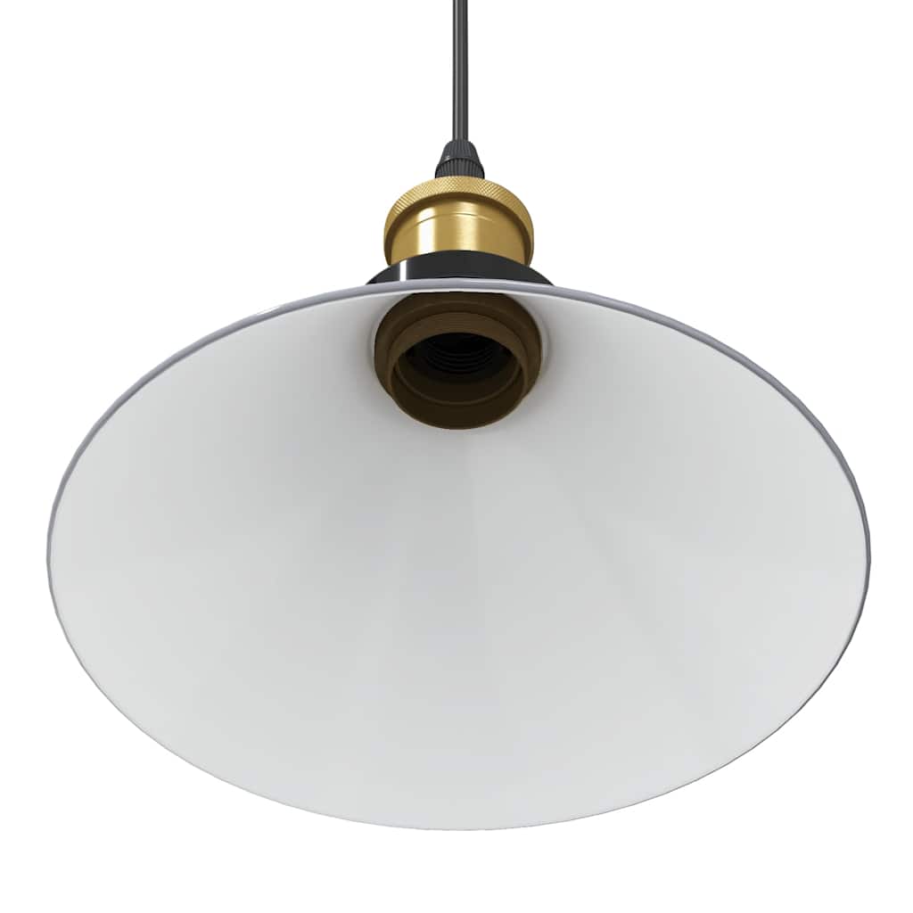 Suspension réglable E27 Gris Brillant Ø 22 cm Métal