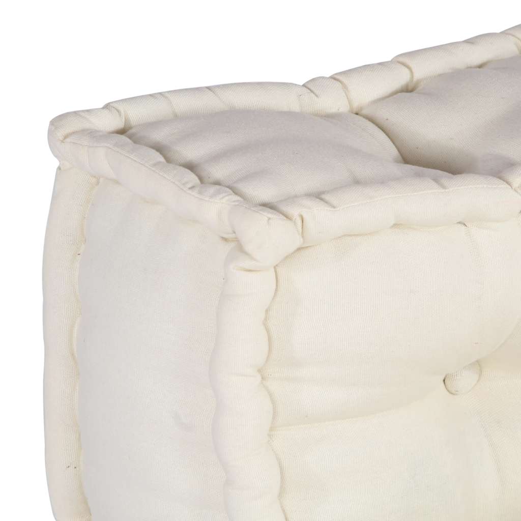 Élément de canapé modulaire Crème 70x70x54 cm Tissu