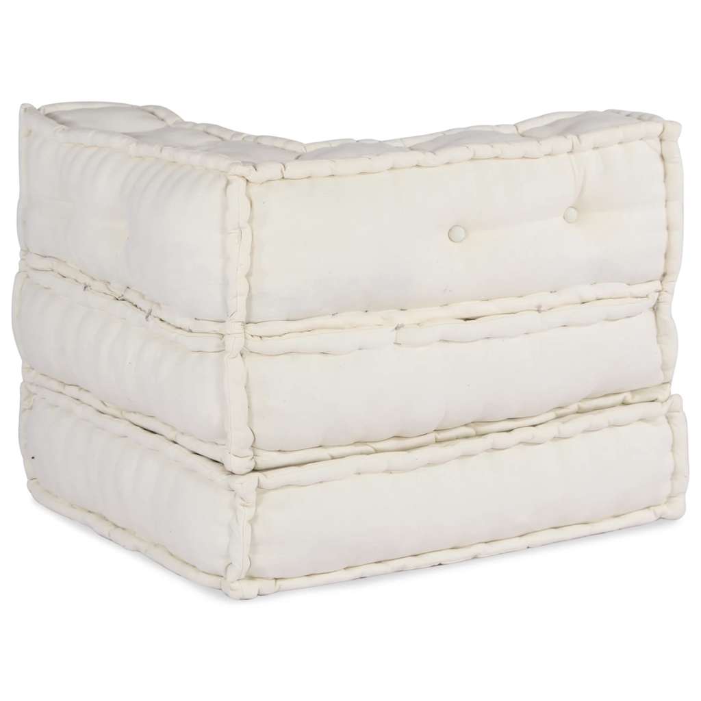 Élément de canapé modulaire Crème 70x70x54 cm Tissu