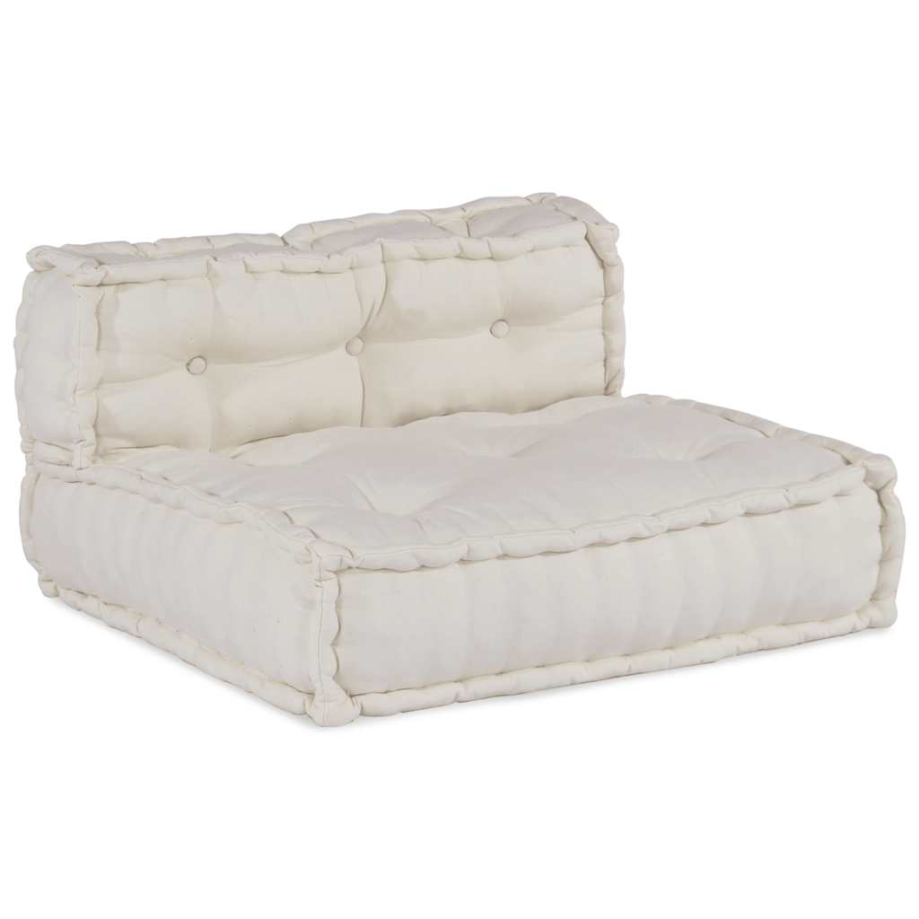 Modulares Sofaelement Creme 70x70x54 cm Stoff