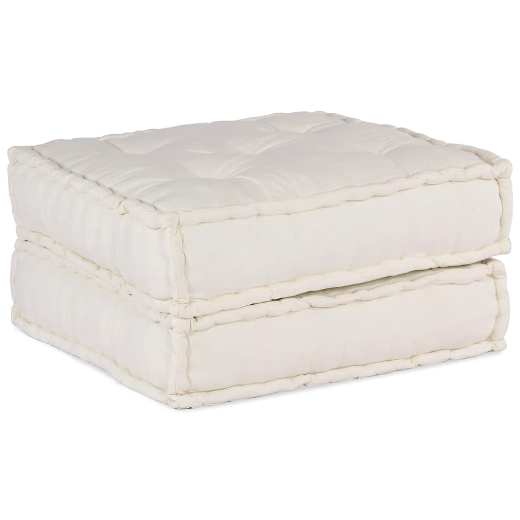 Modular Sofa Element Cream 70x70x36 cm Fabric