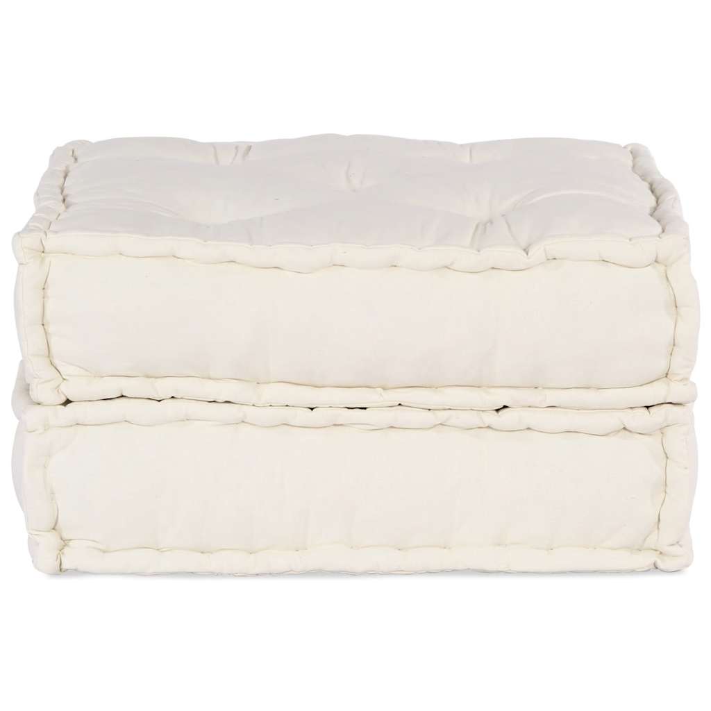 Modular Sofa Element Cream 70x70x36 cm Fabric