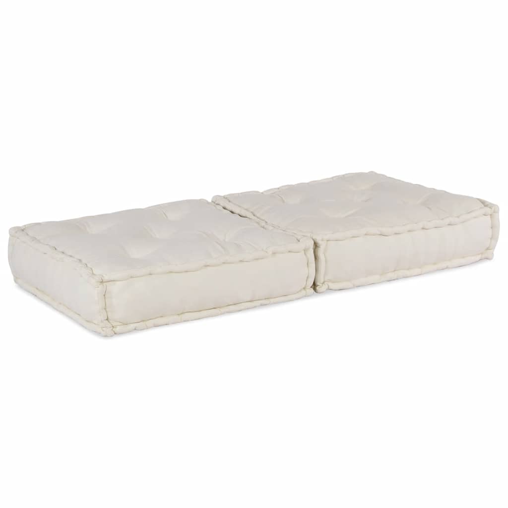 Modular Sofa Element Cream 70x70x36 cm Fabric