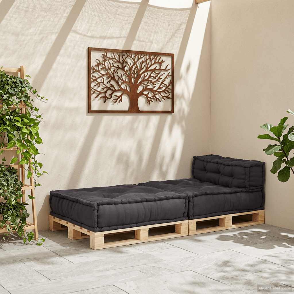 Modular Sofa Element Anthracite 70x70x54 cm Fabric