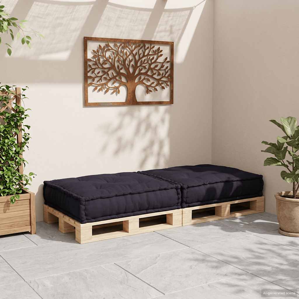 Élément de canapé modulable anthracite 70x70x36 cm Tissu