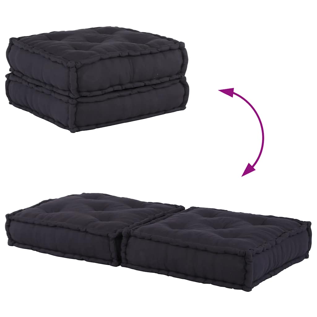 Élément de canapé modulable anthracite 70x70x36 cm Tissu