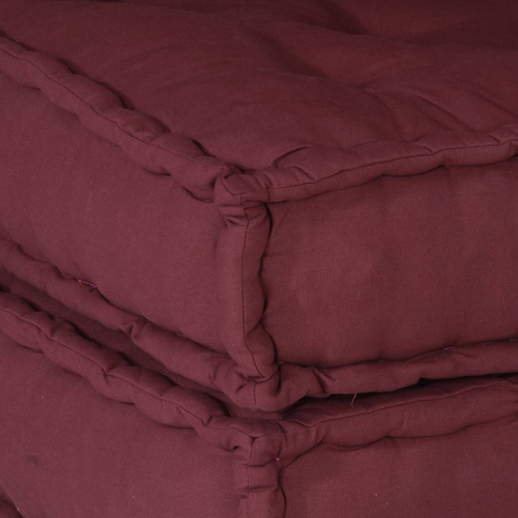Élément de canapé modulable Marron Châtaigne 70x70x54 cm Tissu
