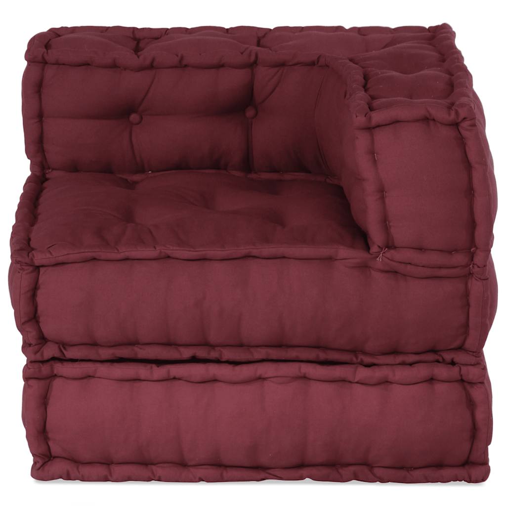 Élément de canapé modulable Marron Châtaigne 70x70x54 cm Tissu