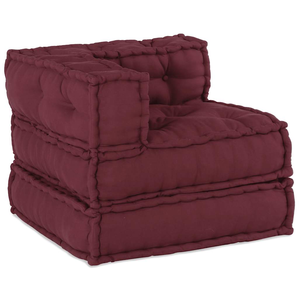 Élément de canapé modulable Marron Châtaigne 70x70x54 cm Tissu