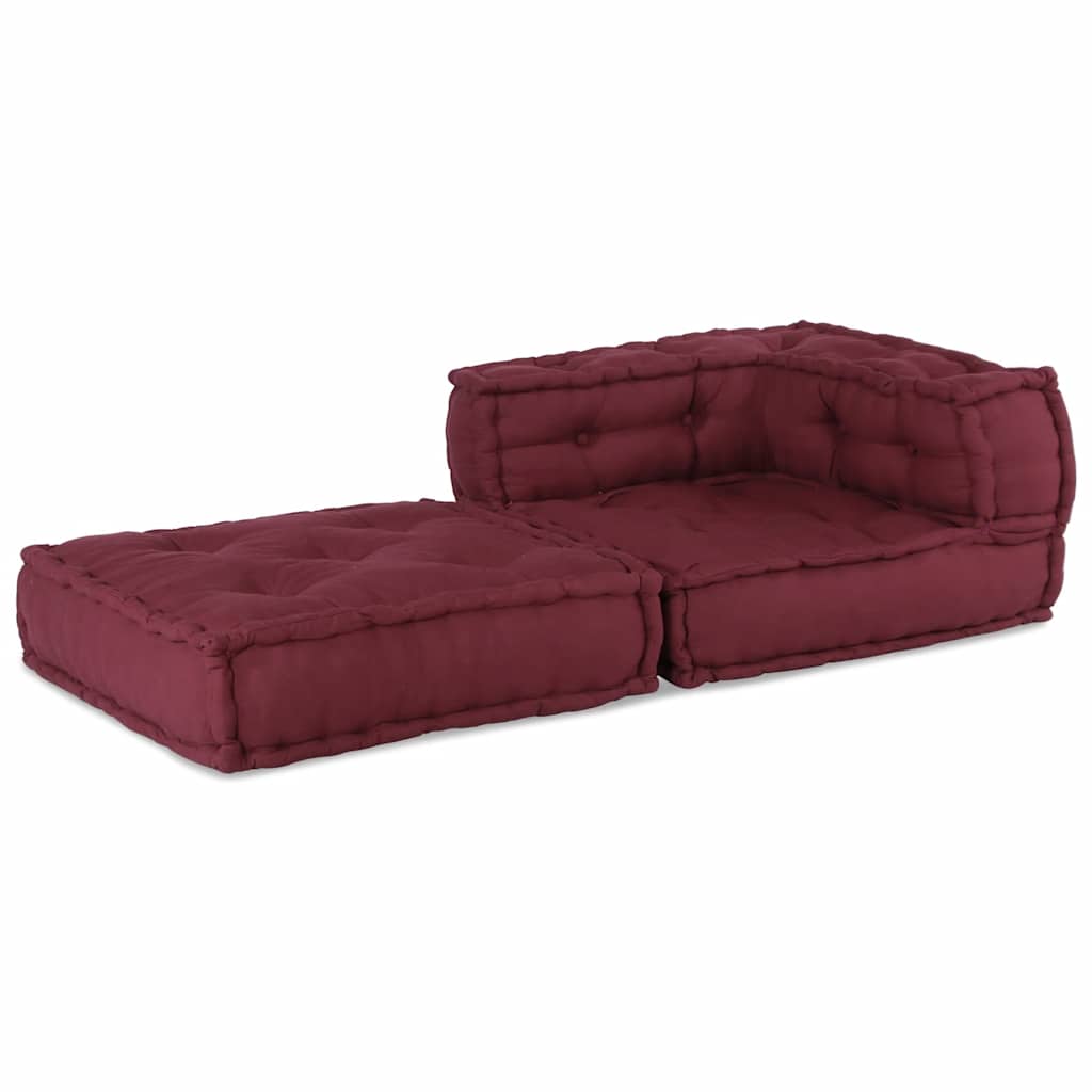 Élément de canapé modulable Marron Châtaigne 70x70x54 cm Tissu
