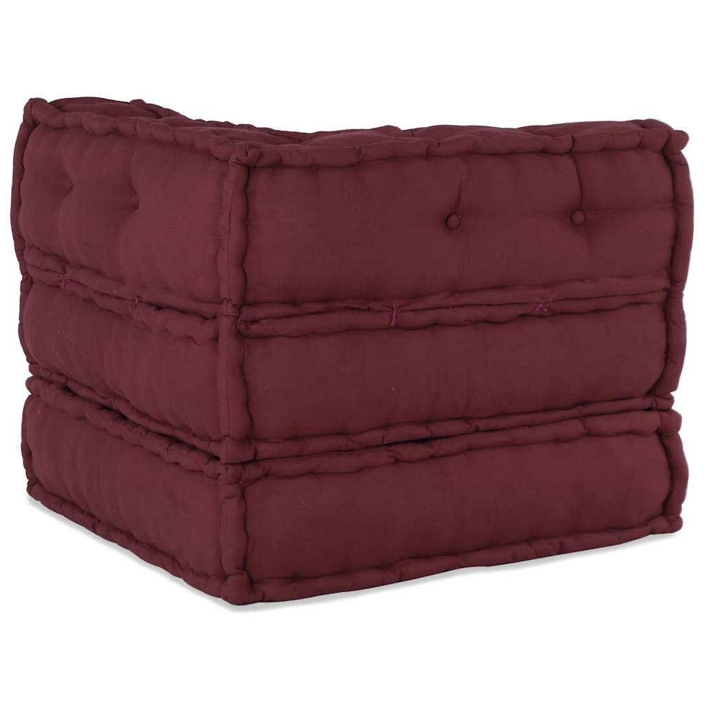 Élément de canapé modulable Marron Châtaigne 70x70x54 cm Tissu