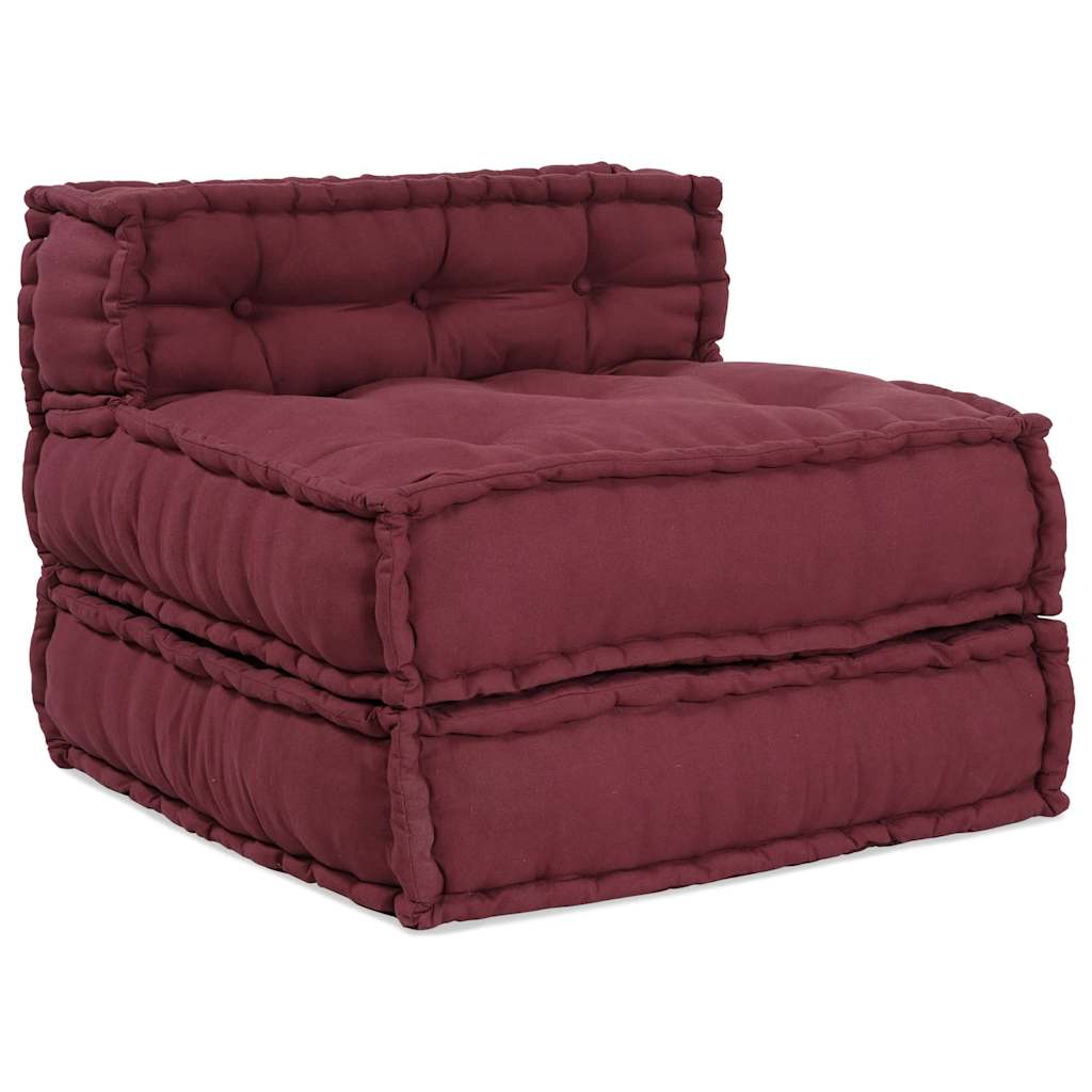 Modular Sofa Element Chestnut Brown 70x70x54 cm Fabric