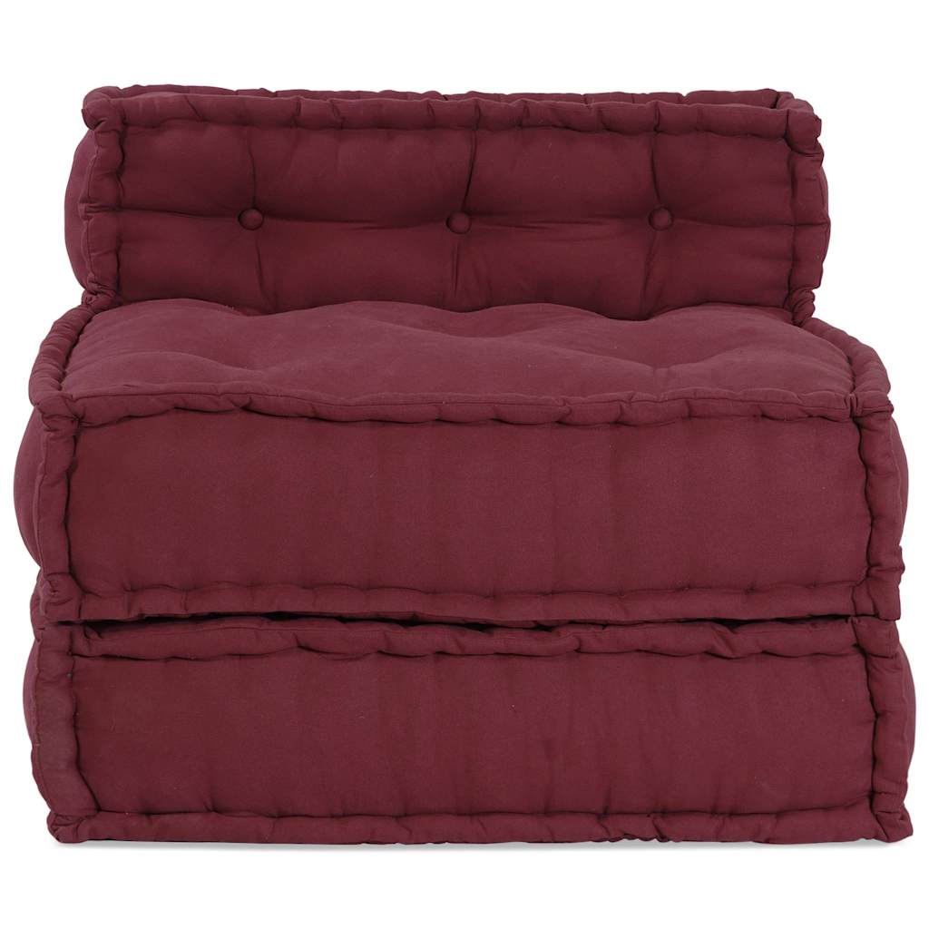 Modular Sofa Element Chestnut Brown 70x70x54 cm Fabric