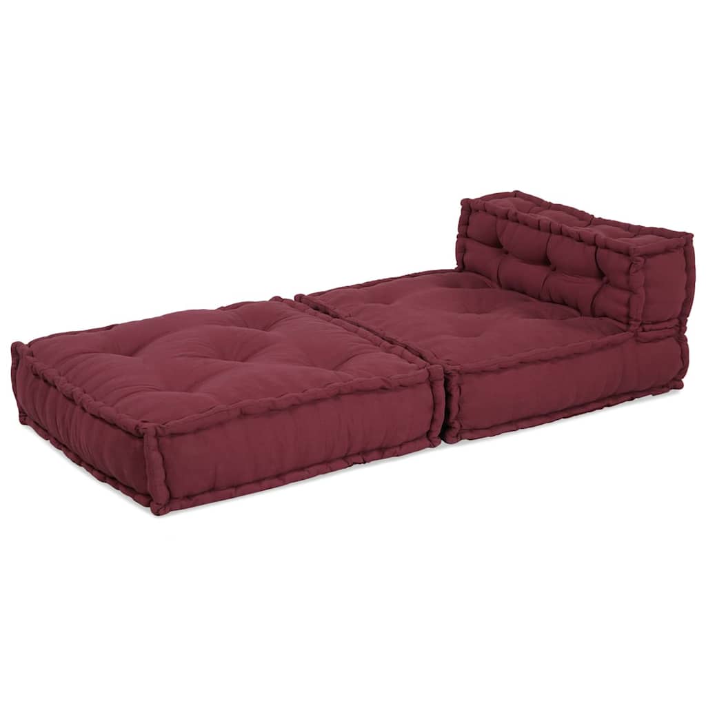 Modular Sofa Element Chestnut Brown 70x70x54 cm Fabric