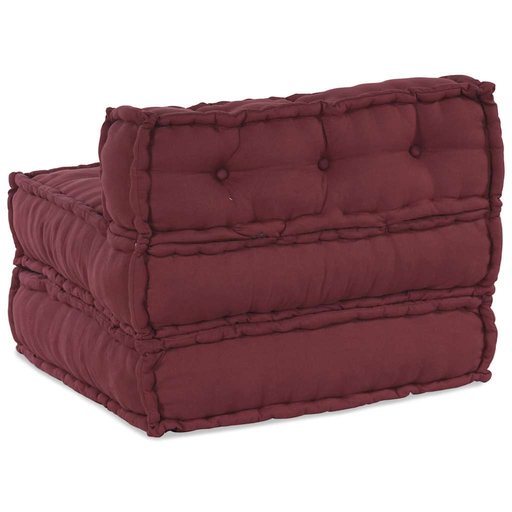 Modular Sofa Element Chestnut Brown 70x70x54 cm Fabric