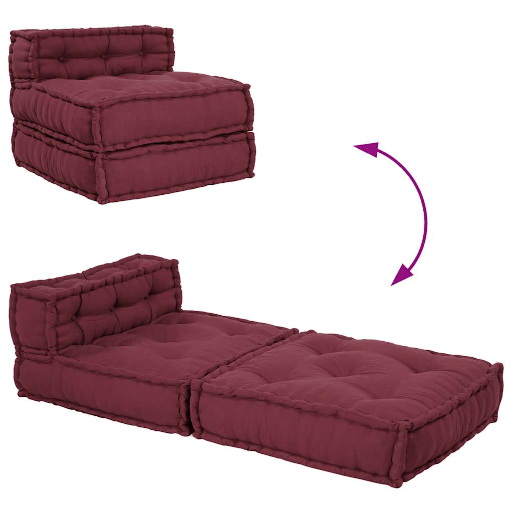 Modular Sofa Element Chestnut Brown 70x70x54 cm Fabric