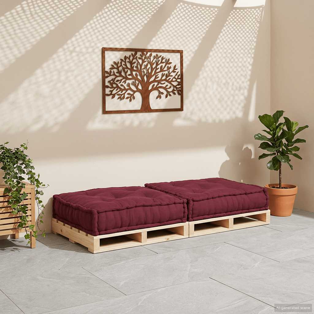 Modular Sofa Element Chestnut Brown 70x70x36 cm Fabric