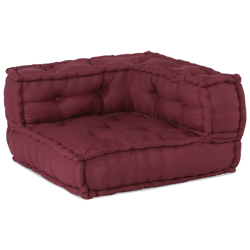 2-Seater Modular Sofa Chestnut Brown 140x70x36 cm Fabric