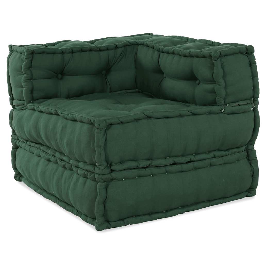 Modular Sofa Element Green 70x70x54 cm Fabric
