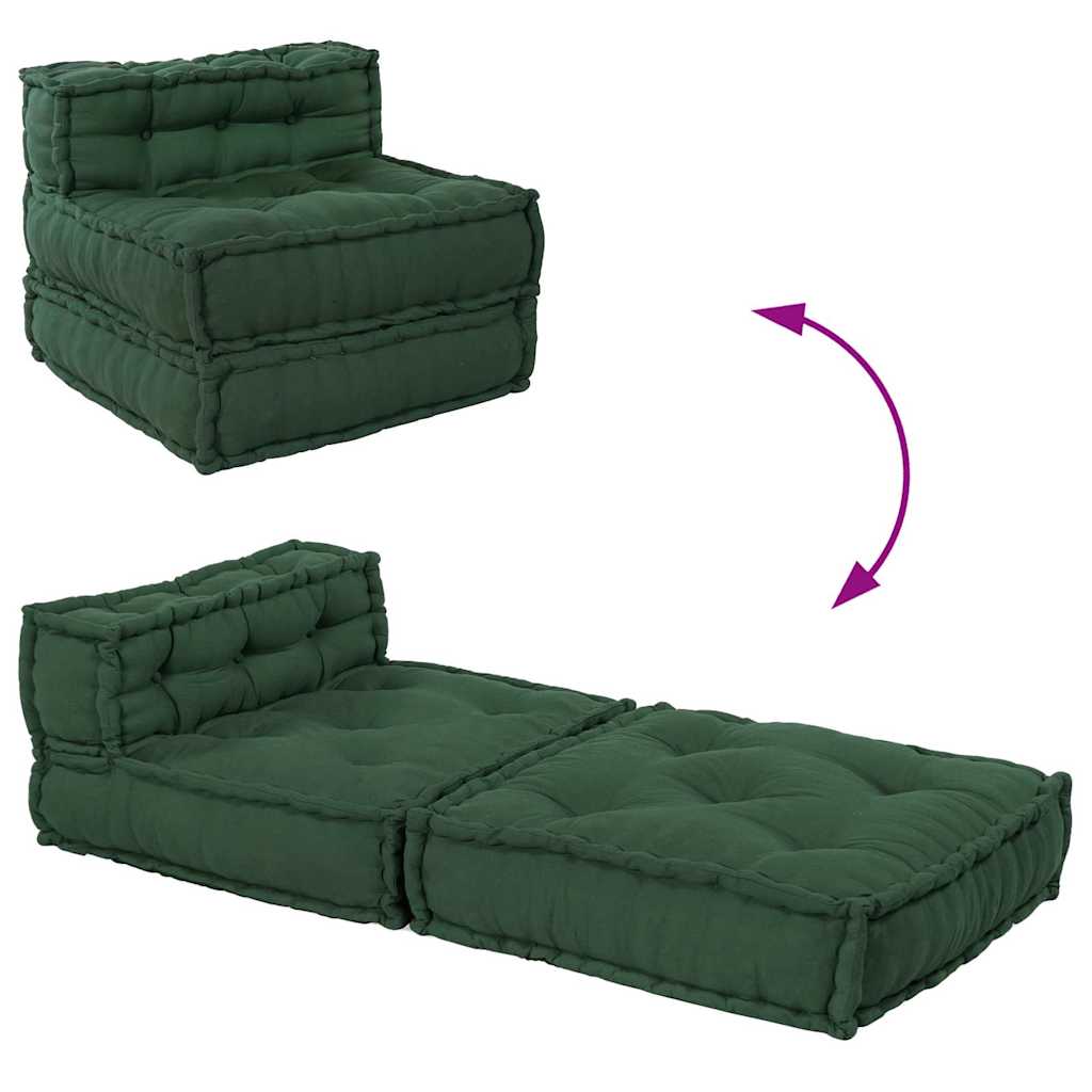 Modulares Sofaelement Grün 70x70x54 cm Stoff