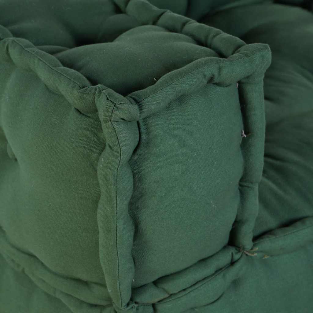 Canapé modulable 2 places vert 140x70x36 cm Tissu